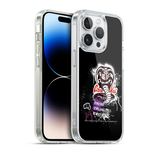 Cobra Kai Composed Art No Mercy Logo Soft Gel Case for Apple iPhone 14 Pro & MagSafe