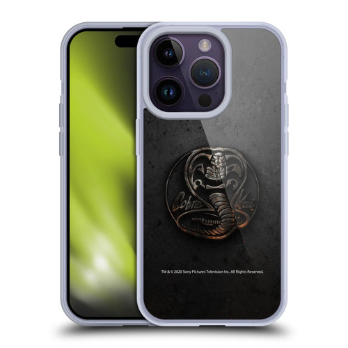 Cobra Kai Graphics Metal Logo Soft Gel Case for Apple iPhone 14 Pro