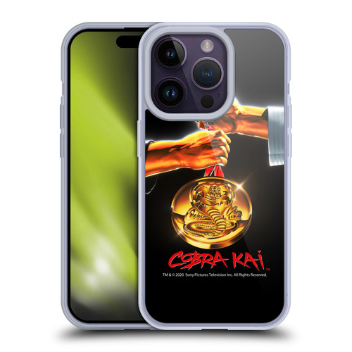 Cobra Kai Graphics Gold Medal Soft Gel Case for Apple iPhone 14 Pro