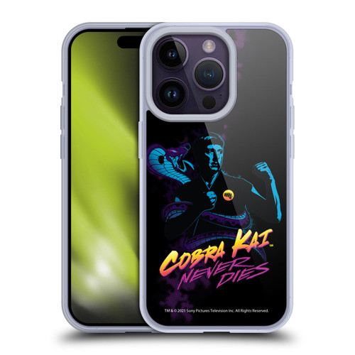 Cobra Kai Key Art Johnny Lawrence Never Dies Soft Gel Case for Apple iPhone 14 Pro