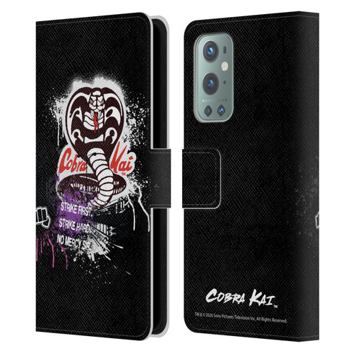 Cobra Kai Composed Art No Mercy Logo Leather Book Wallet Case Cover For OnePlus 9