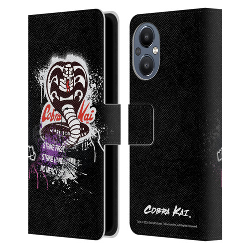 Cobra Kai Composed Art No Mercy Logo Leather Book Wallet Case Cover For OnePlus Nord N20 5G