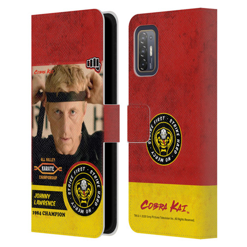 Cobra Kai Graphics 2 Johnny Lawrence Karate Leather Book Wallet Case Cover For HTC Desire 21 Pro 5G