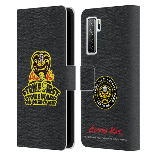 Cobra Kai Graphics 2 Strike Hard Logo Leather Book Wallet Case Cover For Huawei Nova 7 SE/P40 Lite 5G