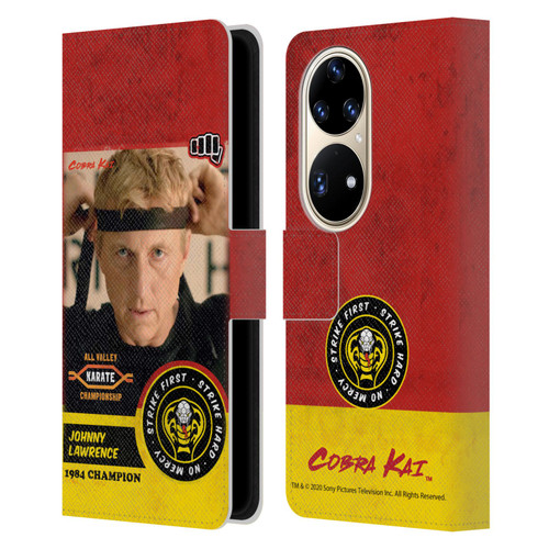 Cobra Kai Graphics 2 Johnny Lawrence Karate Leather Book Wallet Case Cover For Huawei P50 Pro