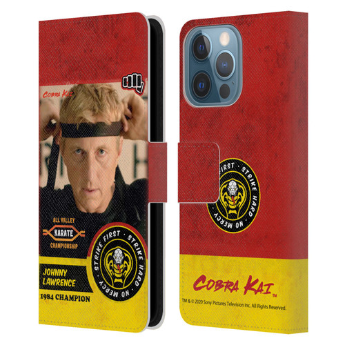 Cobra Kai Graphics 2 Johnny Lawrence Karate Leather Book Wallet Case Cover For Apple iPhone 13 Pro