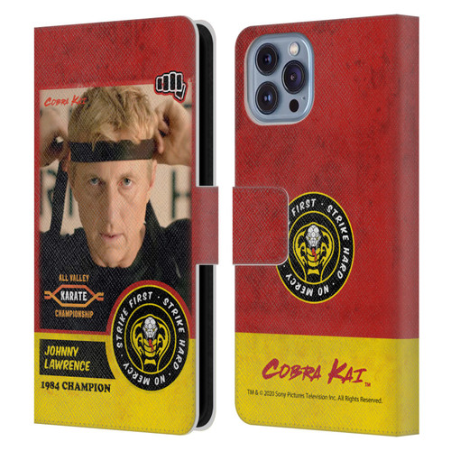 Cobra Kai Graphics 2 Johnny Lawrence Karate Leather Book Wallet Case Cover For Apple iPhone 14