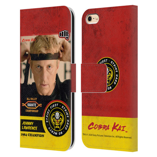 Cobra Kai Graphics 2 Johnny Lawrence Karate Leather Book Wallet Case Cover For Apple iPhone 6 / iPhone 6s