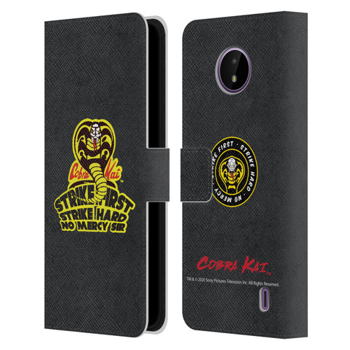 Cobra Kai Graphics 2 Strike Hard Logo Leather Book Wallet Case Cover For Nokia C10 / C20