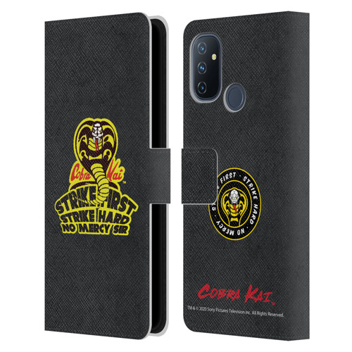 Cobra Kai Graphics 2 Strike Hard Logo Leather Book Wallet Case Cover For OnePlus Nord N100