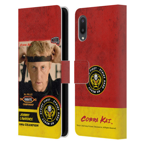 Cobra Kai Graphics 2 Johnny Lawrence Karate Leather Book Wallet Case Cover For Samsung Galaxy A02/M02 (2021)