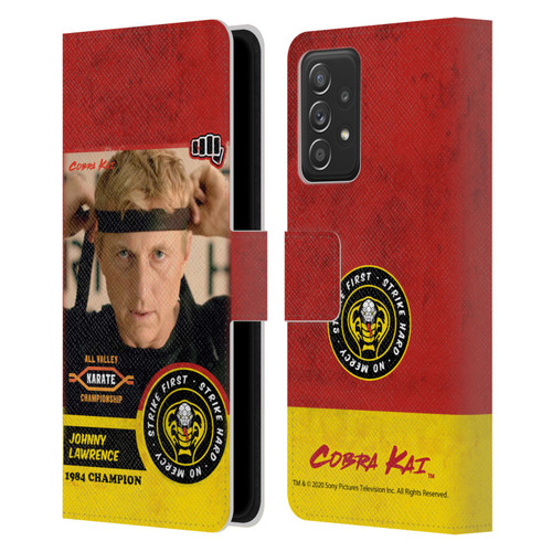Cobra Kai Graphics 2 Johnny Lawrence Karate Leather Book Wallet Case Cover For Samsung Galaxy A52 / A52s / 5G (2021)