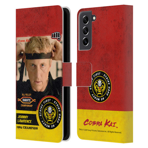 Cobra Kai Graphics 2 Johnny Lawrence Karate Leather Book Wallet Case Cover For Samsung Galaxy S21 FE 5G