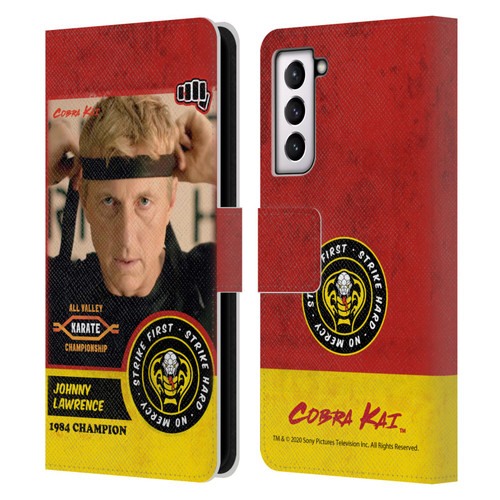 Cobra Kai Graphics 2 Johnny Lawrence Karate Leather Book Wallet Case Cover For Samsung Galaxy S21 5G