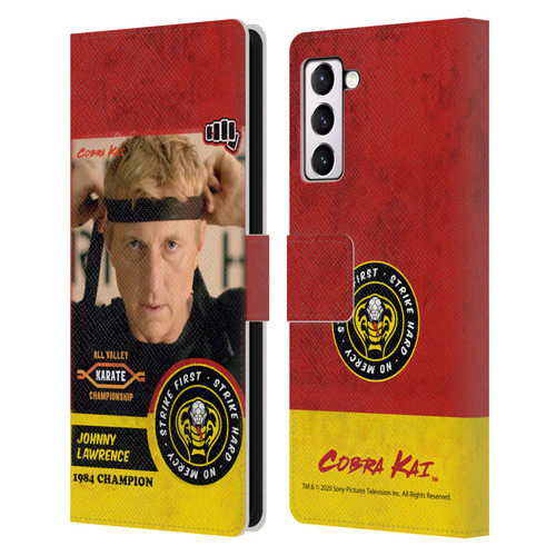 Cobra Kai Graphics 2 Johnny Lawrence Karate Leather Book Wallet Case Cover For Samsung Galaxy S21+ 5G