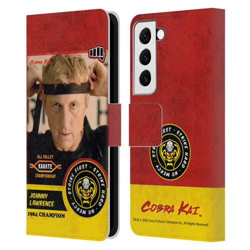 Cobra Kai Graphics 2 Johnny Lawrence Karate Leather Book Wallet Case Cover For Samsung Galaxy S22 5G