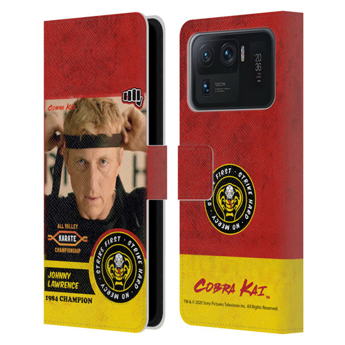 Cobra Kai Graphics 2 Johnny Lawrence Karate Leather Book Wallet Case Cover For Xiaomi Mi 11 Ultra
