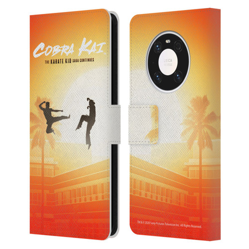 Cobra Kai Graphics Karate Kid Saga Leather Book Wallet Case Cover For Huawei Mate 40 Pro 5G