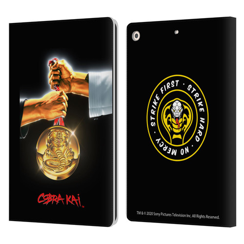 Cobra Kai Graphics Gold Medal Leather Book Wallet Case Cover For Apple iPad 10.2 2019/2020/2021
