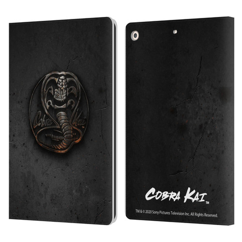 Cobra Kai Graphics Metal Logo Leather Book Wallet Case Cover For Apple iPad 10.2 2019/2020/2021