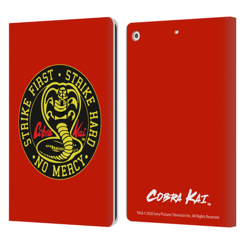 Cobra Kai Graphics Strike Logo Leather Book Wallet Case Cover For Apple iPad 10.2 2019/2020/2021