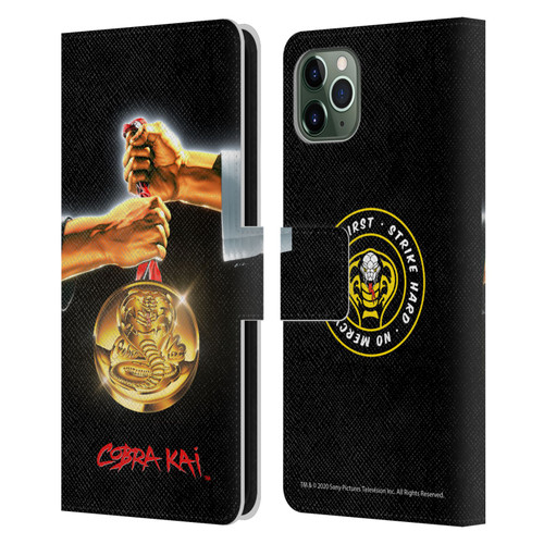Cobra Kai Graphics Gold Medal Leather Book Wallet Case Cover For Apple iPhone 11 Pro Max