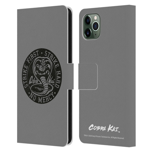 Cobra Kai Graphics Strike Logo 2 Leather Book Wallet Case Cover For Apple iPhone 11 Pro Max