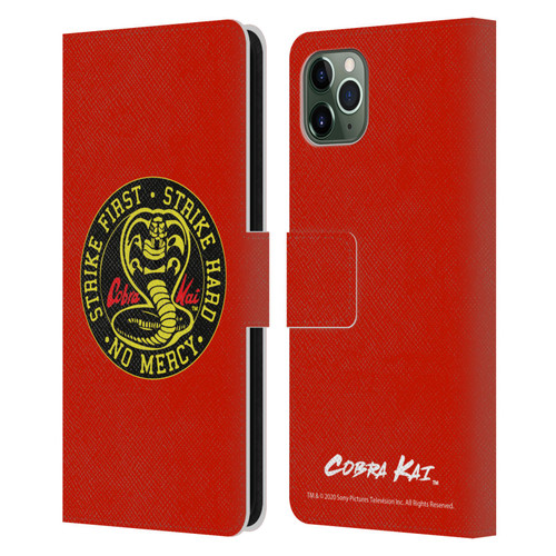 Cobra Kai Graphics Strike Logo Leather Book Wallet Case Cover For Apple iPhone 11 Pro Max
