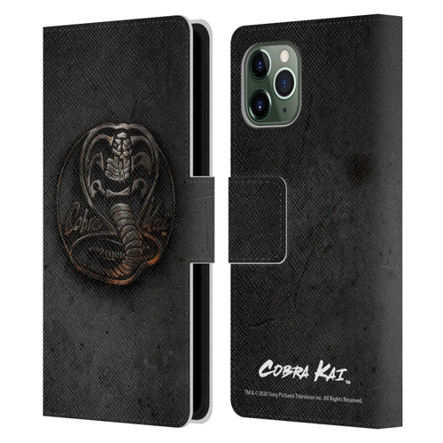 Cobra Kai Graphics Metal Logo Leather Book Wallet Case Cover For Apple iPhone 11 Pro