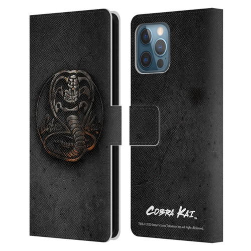 Cobra Kai Graphics Metal Logo Leather Book Wallet Case Cover For Apple iPhone 12 Pro Max