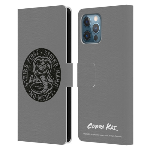 Cobra Kai Graphics Strike Logo 2 Leather Book Wallet Case Cover For Apple iPhone 12 Pro Max