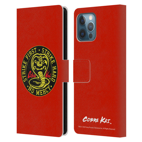 Cobra Kai Graphics Strike Logo Leather Book Wallet Case Cover For Apple iPhone 12 Pro Max