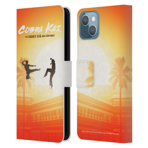Cobra Kai Graphics Karate Kid Saga Leather Book Wallet Case Cover For Apple iPhone 13