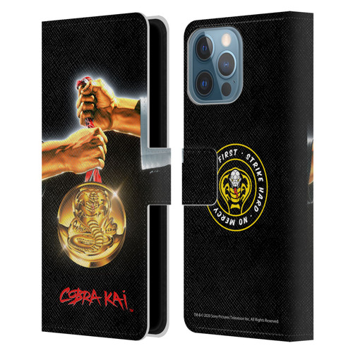 Cobra Kai Graphics Gold Medal Leather Book Wallet Case Cover For Apple iPhone 13 Pro Max
