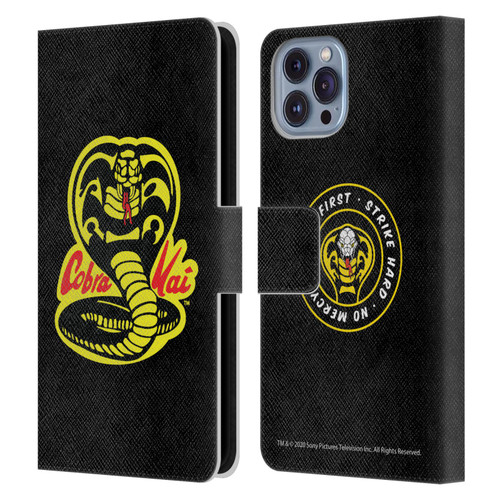 Cobra Kai Graphics Logo Leather Book Wallet Case Cover For Apple iPhone 14