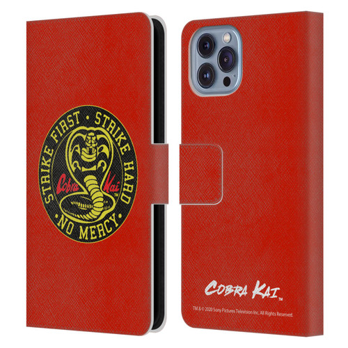 Cobra Kai Graphics Strike Logo Leather Book Wallet Case Cover For Apple iPhone 14