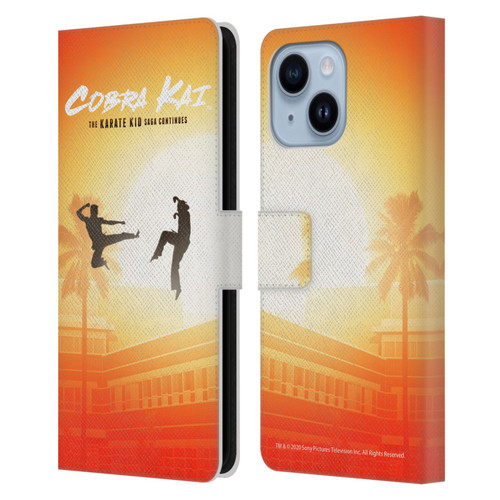 Cobra Kai Graphics Karate Kid Saga Leather Book Wallet Case Cover For Apple iPhone 14 Plus
