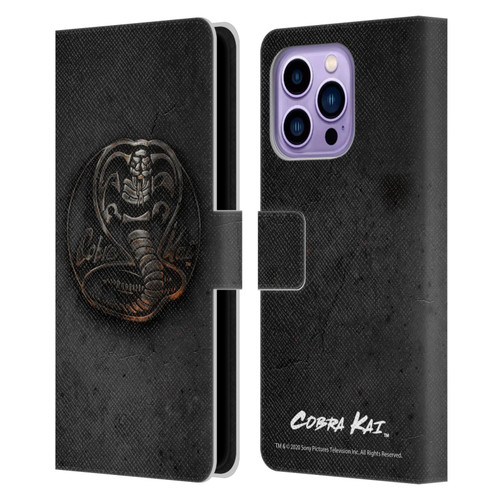 Cobra Kai Graphics Metal Logo Leather Book Wallet Case Cover For Apple iPhone 14 Pro Max
