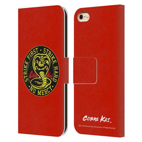 Cobra Kai Graphics Strike Logo Leather Book Wallet Case Cover For Apple iPhone 6 / iPhone 6s