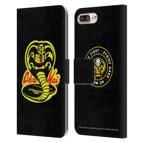 Cobra Kai Graphics Logo Leather Book Wallet Case Cover For Apple iPhone 7 Plus / iPhone 8 Plus