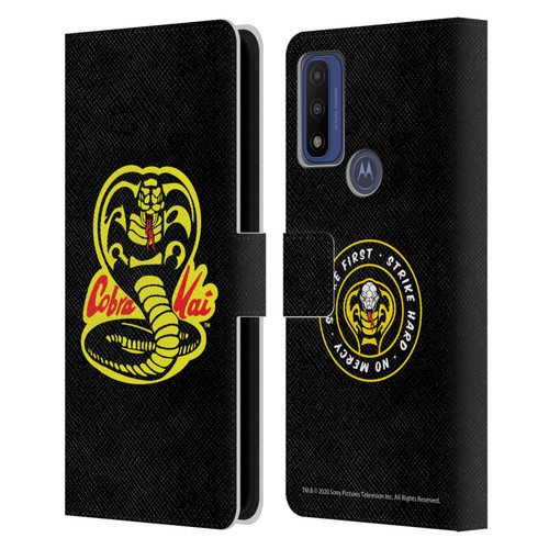 Cobra Kai Graphics Logo Leather Book Wallet Case Cover For Motorola G Pure