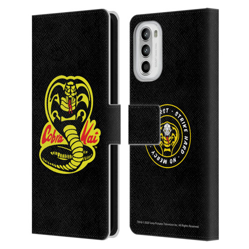 Cobra Kai Graphics Logo Leather Book Wallet Case Cover For Motorola Moto G52