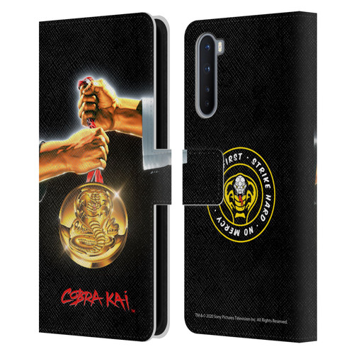 Cobra Kai Graphics Gold Medal Leather Book Wallet Case Cover For OnePlus Nord 5G
