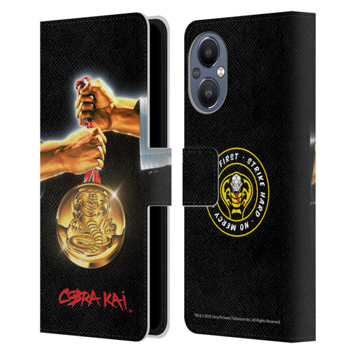 Cobra Kai Graphics Gold Medal Leather Book Wallet Case Cover For OnePlus Nord N20 5G