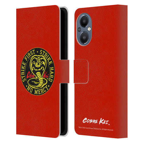 Cobra Kai Graphics Strike Logo Leather Book Wallet Case Cover For OnePlus Nord N20 5G