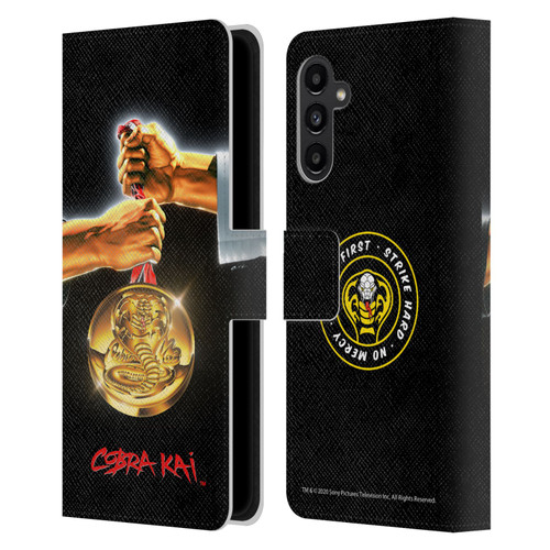 Cobra Kai Graphics Gold Medal Leather Book Wallet Case Cover For Samsung Galaxy A13 5G (2021)