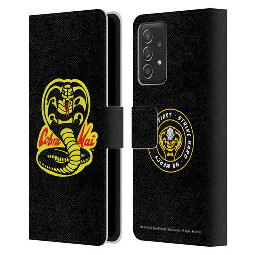 Cobra Kai Graphics Logo Leather Book Wallet Case Cover For Samsung Galaxy A52 / A52s / 5G (2021)