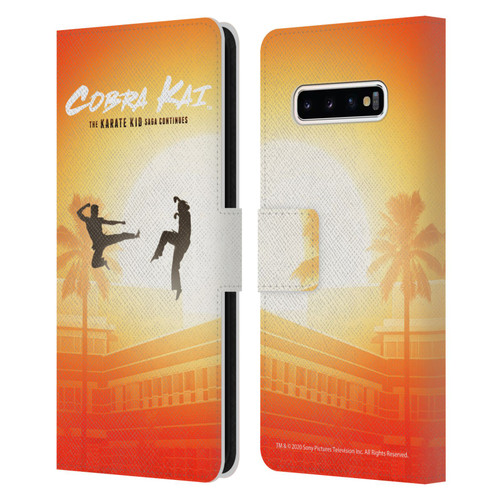 Cobra Kai Graphics Karate Kid Saga Leather Book Wallet Case Cover For Samsung Galaxy S10+ / S10 Plus