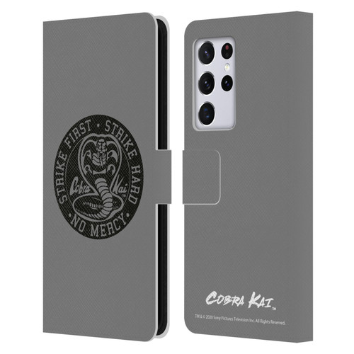 Cobra Kai Graphics Strike Logo 2 Leather Book Wallet Case Cover For Samsung Galaxy S21 Ultra 5G