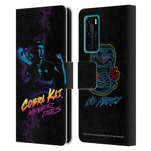 Cobra Kai Key Art Johnny Lawrence Never Dies Leather Book Wallet Case Cover For Huawei P40 5G